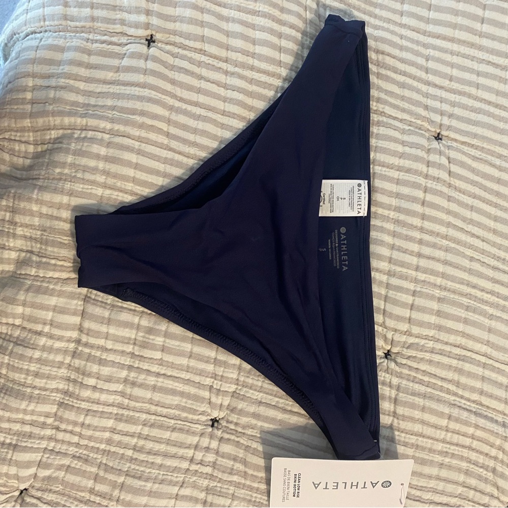 Athleta Navy Blue Swim Bikini Bottom